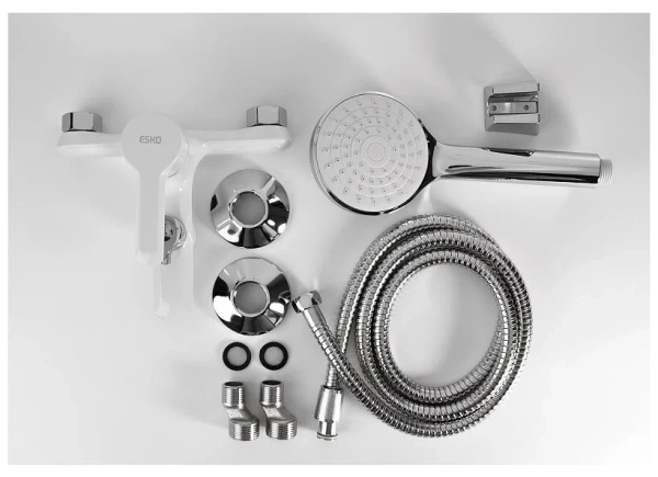 Смеситель для ванны и душа ESKO SORRENTO WHITE (SR 54W)